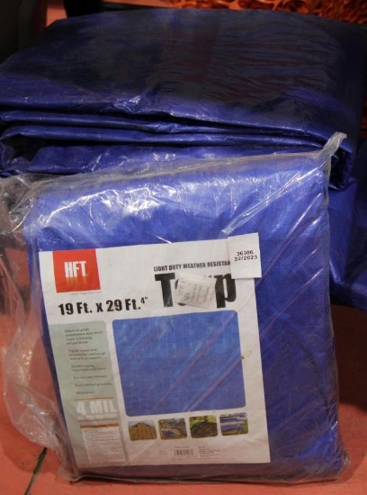 Two New HFT Light Duty Weather Resistant 19' x 29' Tarps