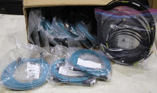 Box Filled with Mixed Network and Coax Cables