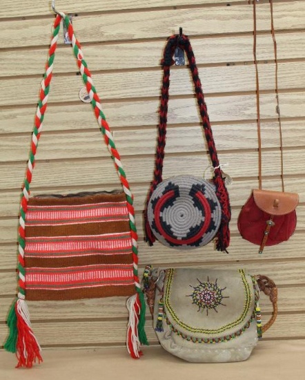 Four Native American-Made and Western Purses