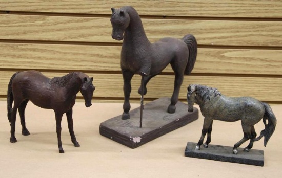 Three Horse Statues