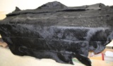 Large Black Hair on Hide Cowhide