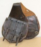 Antique Leather Saddlebags