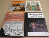 Four Hardcover Books on Western Cultural Relics Including Saloons
