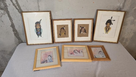 Gerda Christoffersen and Bill Rabbitt Framed Art