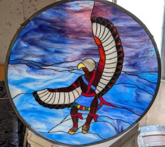 Kachina Dancer Stained Glass Art