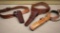 Leather Holsters with Ammo Belts and One Sling