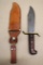 Great Western W49 Bowie Knife with Leather Sheath