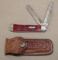 Beautiful Case XX USA 2-Blade Folding Knife and Sheath
