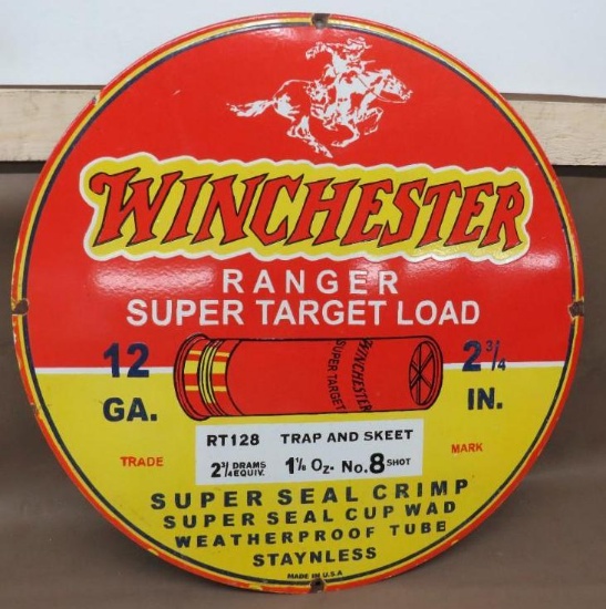 Winchester Ranger Super Target Load Porcelain Sign