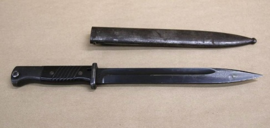 WWII Era German Mundel 06 Bayonet With Scabbard