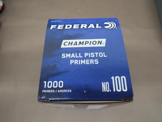 Federal Champion #100 Small Pistol Primers NO SHIPPING