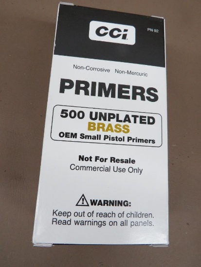 CCI # 500 OEM Small Pistol Primers NO SHIPPING