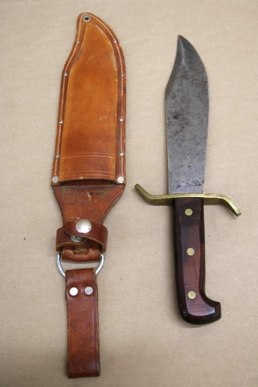 Great Western W49 Bowie Knife with Leather Sheath