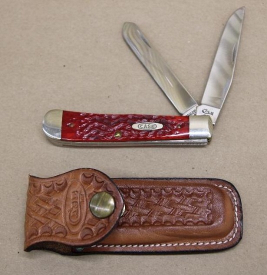 Beautiful Case XX USA 2-Blade Folding Knife and Sheath