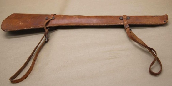 Antique Leather Rifle Scabbard