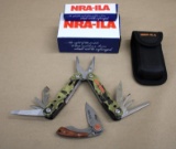 New in Packaging NRA Multi-Tool and Folding Knife
