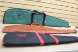 Three Soft Zip Rifle Cases