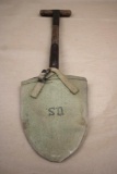 Early WWII T-Handle Trenching Tool with 1942 Canvas Sheath