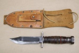 Great Camillus Bolt-Handle Pilot's Knife with Leather Sheath