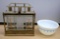 Mid Century Decanter Set & Pyrex 402 1.5QT Bowl