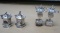 Two Sterling Silver Salt & Pepper Sets