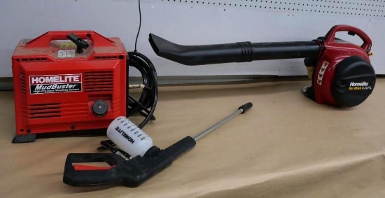 Homelite Vac Attack II Blower & Mudbuster Pressure Washer