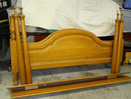 King Size Four Post Bed with Rails