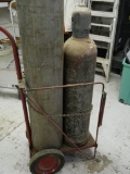 Oxygen & Acetylene Tanks with Cart