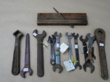 Antique Wood Plane & Wrenches