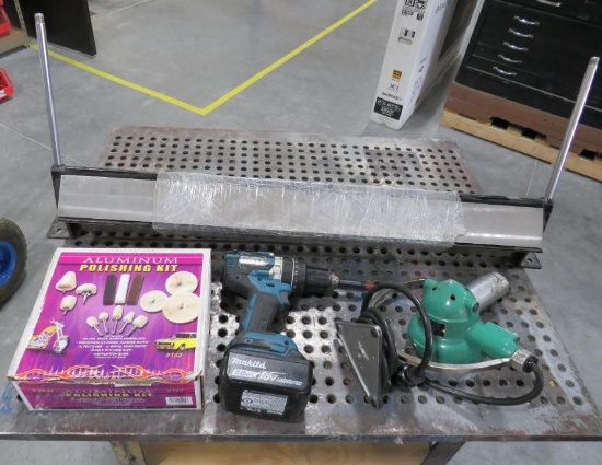 Brake, Aluminum Polishing Kit, Heat Gun and Makita Drill