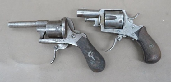 Two Antique Folding Trigger Revolvers