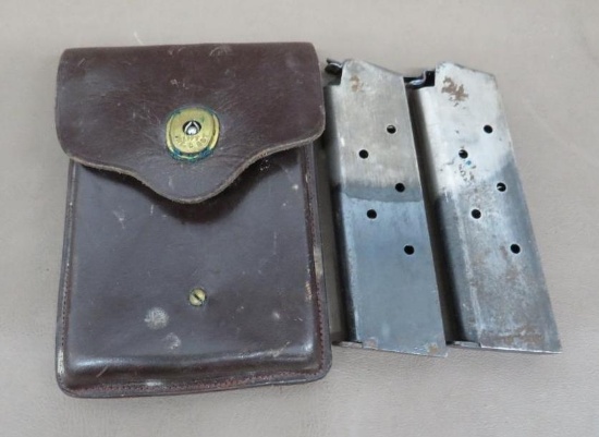 Early Duo Tone 1911 Magazines with Mag Pouch