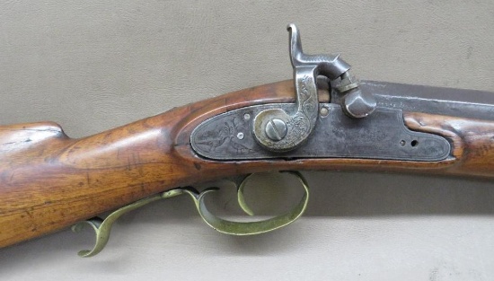 Antique 19th Century A. Parker Black Powder Muzzle Loader Plains Rifle