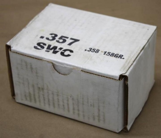 Silver Star Cast Bullets 357 SWC 158 Grain Bullets for Reloading