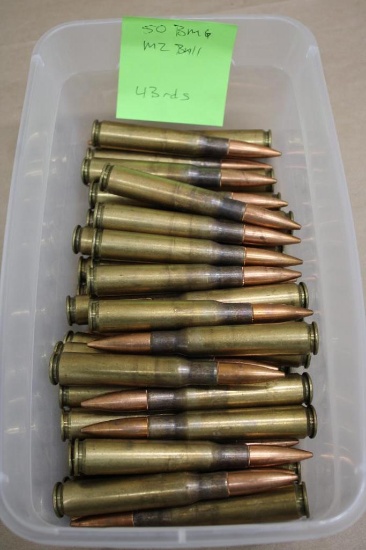 43 Pieces 50 BMG M2 Ball Ammunition