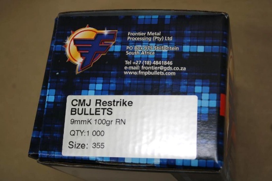CMJ Restrike Bullets 9mm RN Bullets for Reloading