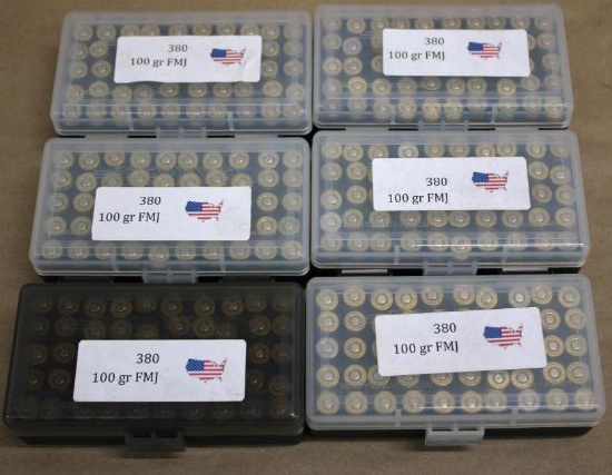 300 Rounds Mixed Reloaded 380 Ammunition
