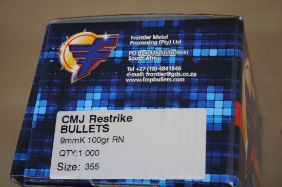 CMJ Restrike Bullets 9mm RN Bullets for Reloading