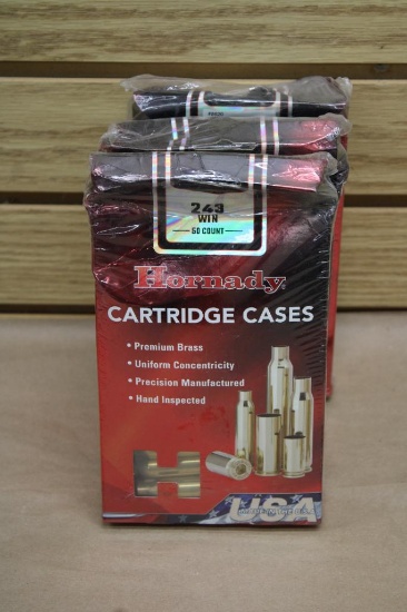 150 Pieces Hornady 243 Win Unprimed Shellcasings