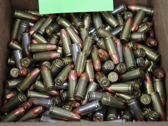 Approximately 30.5 lbs. Commercially Reloaded 9mm Ammunition