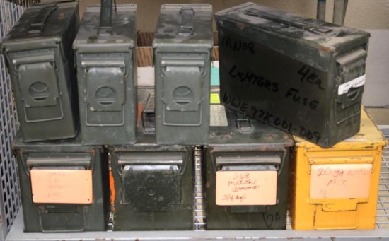 Four Sets of Nesting Ammo Cans (8 total)