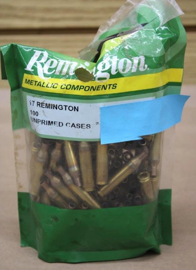Open Pack 17 Remington Unprimed Shells for Reloading
