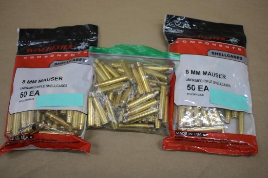 150 Pieces Unprimed 8mm Mauser Bullets for Reloading