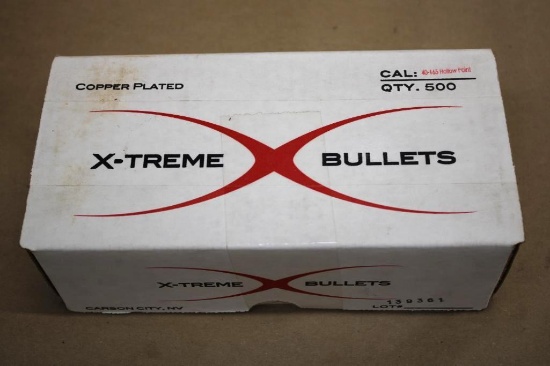 X-Treme Bullets 40 Cal. 165 Grain Copper Plated HP Bullets for Reloading