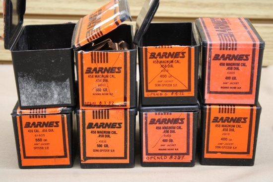 Mixed Barnes Large Caliber Bullets for Reloading