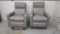 Light Gray Leather Power Recliners