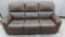 Brown Leather Power Sofa