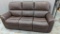 Brown Leather Power Sofa