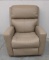 Tan Leather Power Recliner