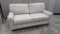 Gray and White Loveseat